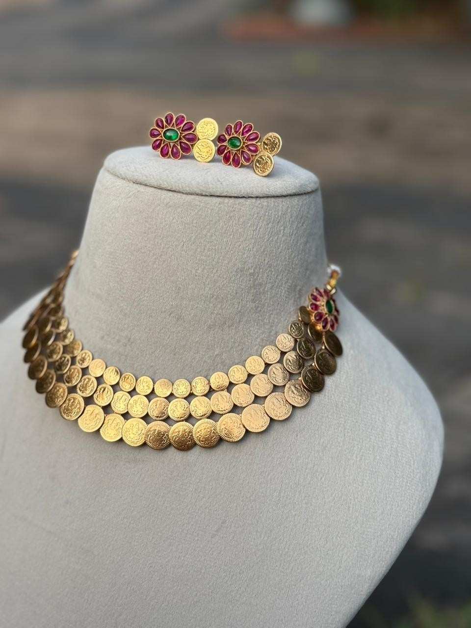 N0282 Three Layer Coin Necklace