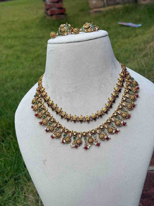 N0179 Premium quality 2 layer necklace