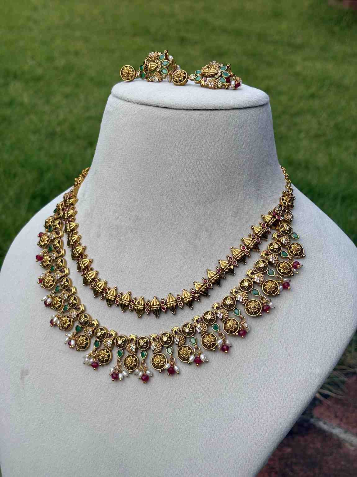 N0179 Premium quality 2 layer necklace