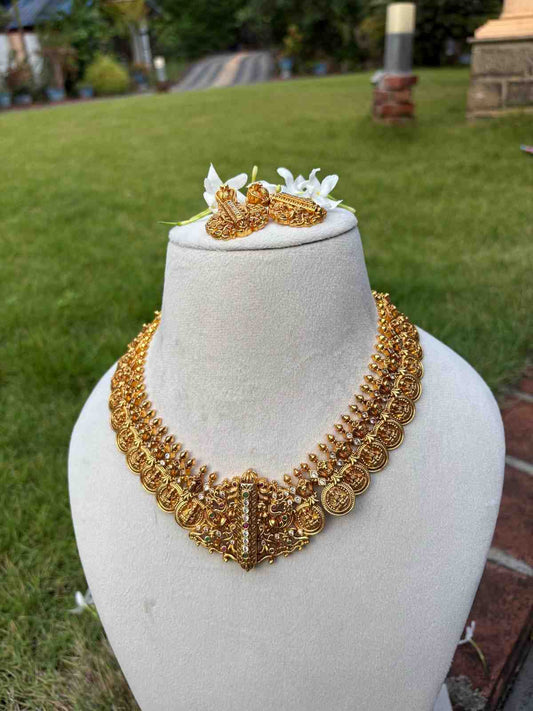 N0153 Premium Quality Traditional Lakshmi Kasu mala