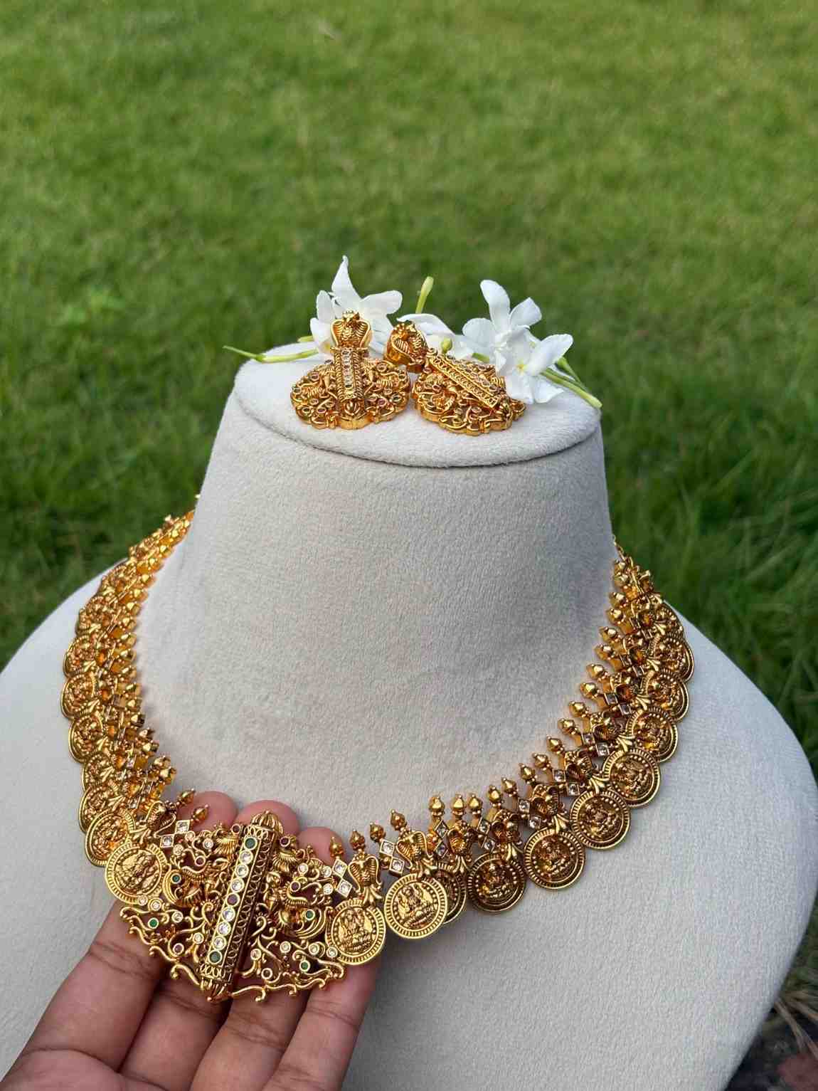 N0153 Premium Quality Traditional Lakshmi Kasu mala