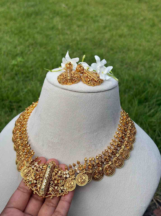 N0153 Premium Quality Traditional Lakshmi Kasu mala