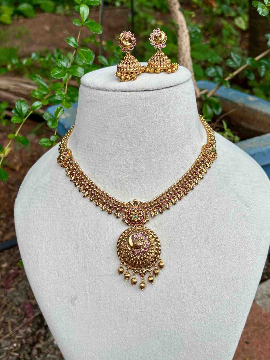 N0285 Peacock Pattern Premium Necklace