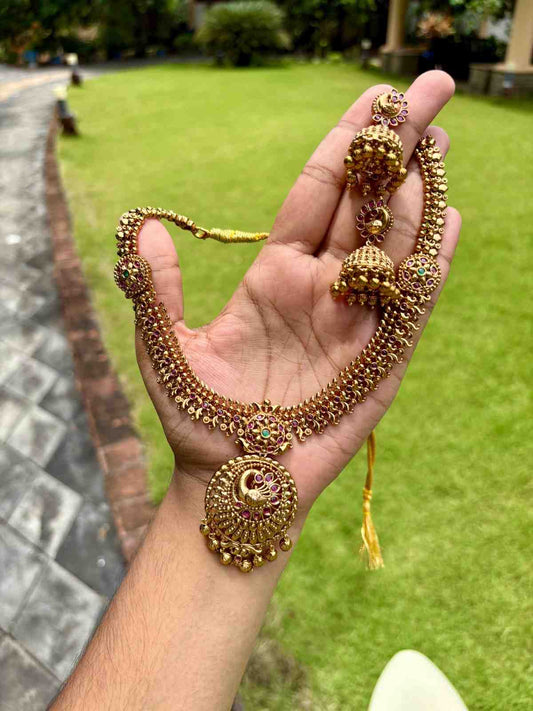 N0285 Peacock Pattern Premium Necklace