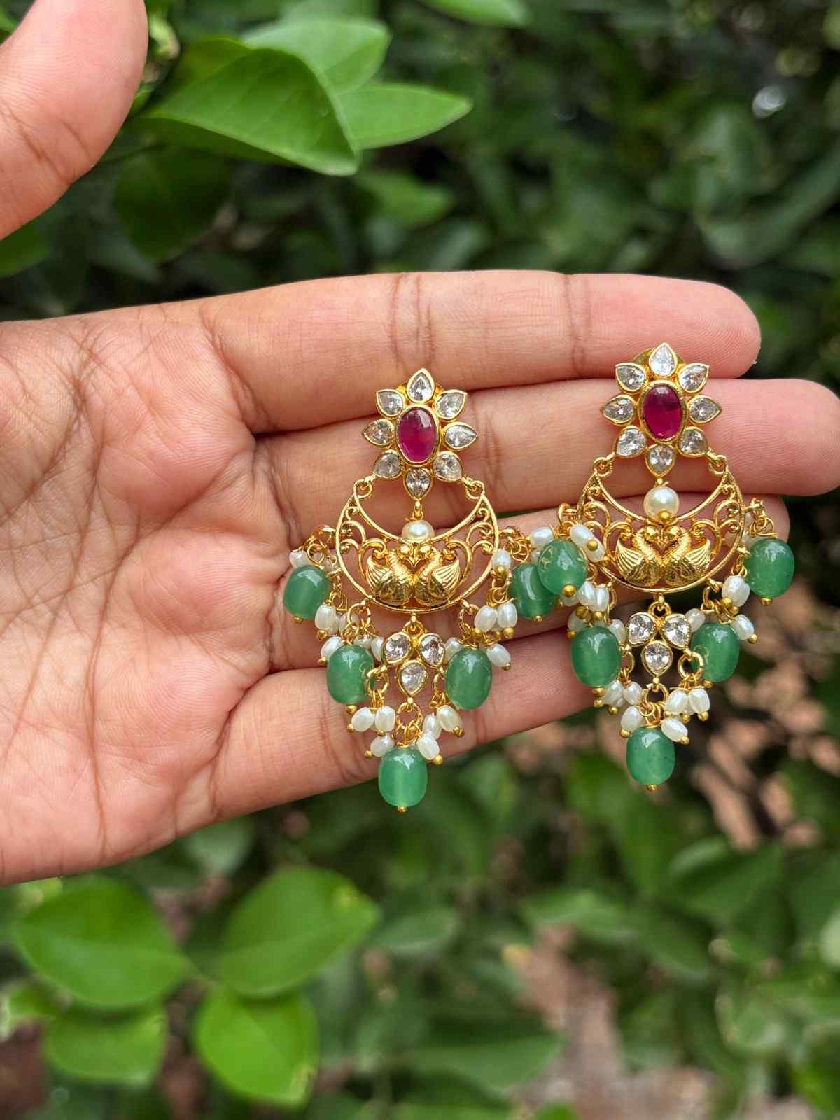 J0148  chanthbali earrings