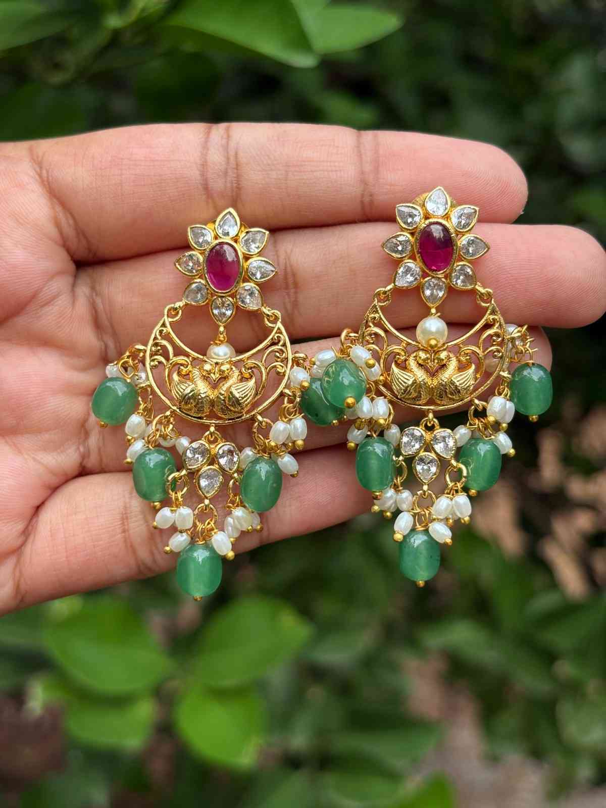 J0148  chanthbali earrings