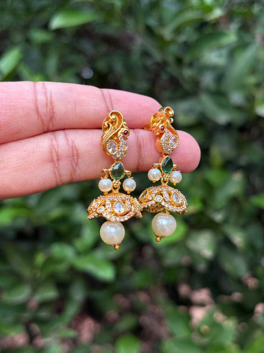 J0153 Peacock Jhumka