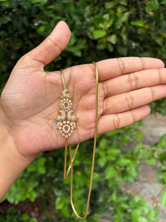 C016 Peacock Mogappu chain 27 inch