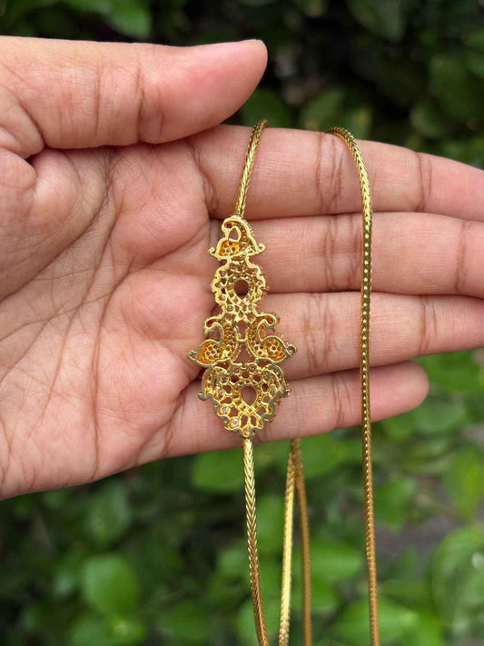 C016 Peacock Mogappu chain 27 inch