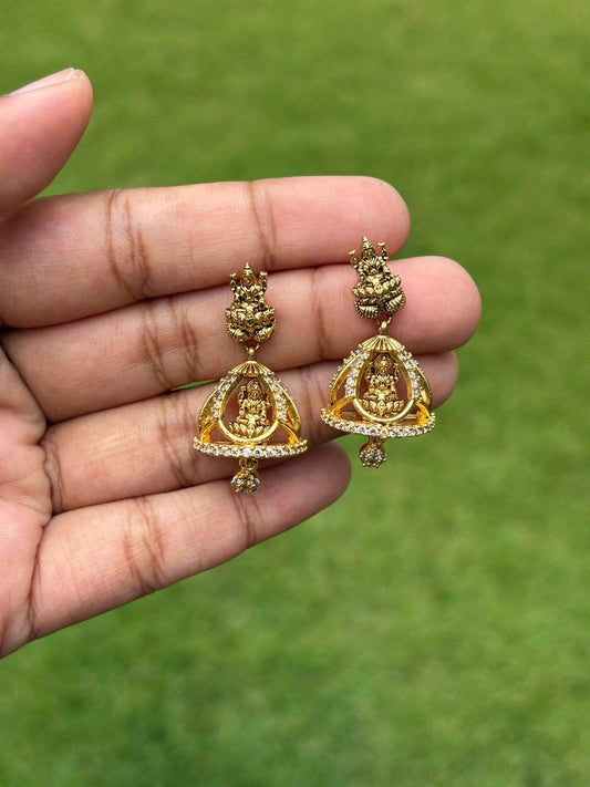 J0157 Unique Lakshmi Jhumka