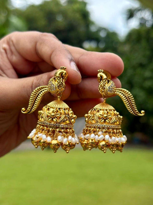J0160 Peacock Jhumka