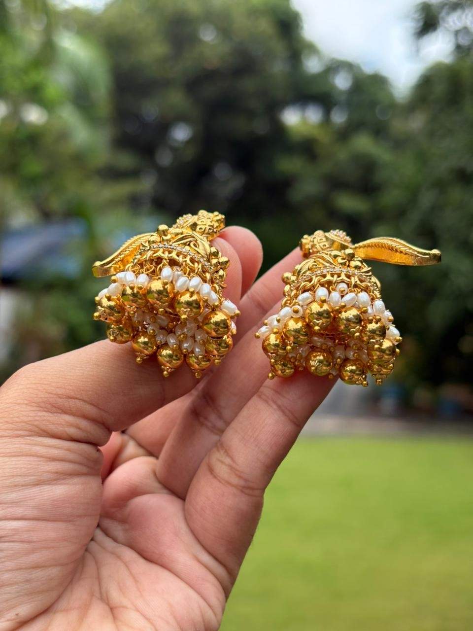 J0160 Peacock Jhumka
