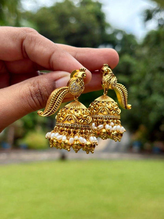 J0160 Peacock Jhumka