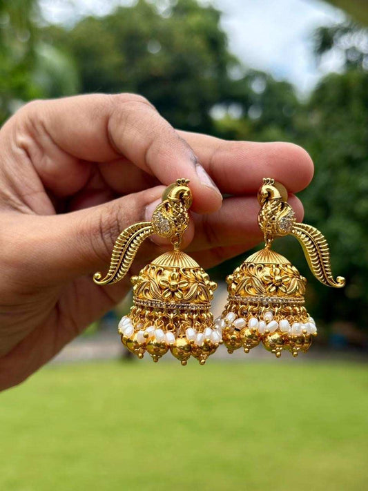 J0160 Peacock Jhumka