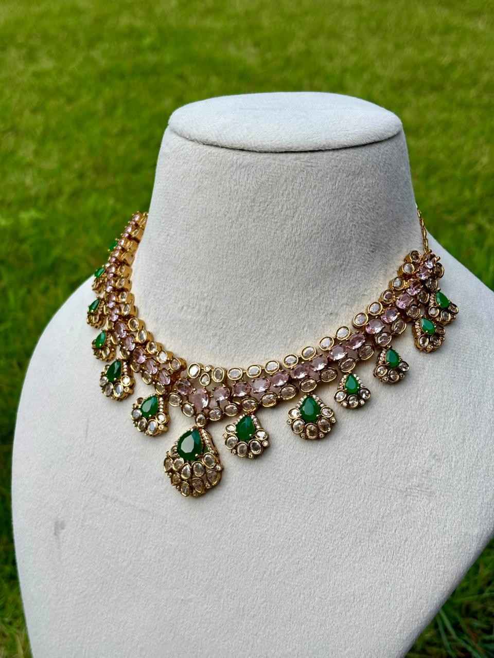 N0292 Premium Uncut Diamond Necklace