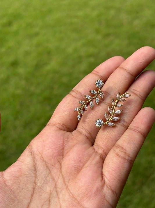 J0164 Stone Earcuff Earrings