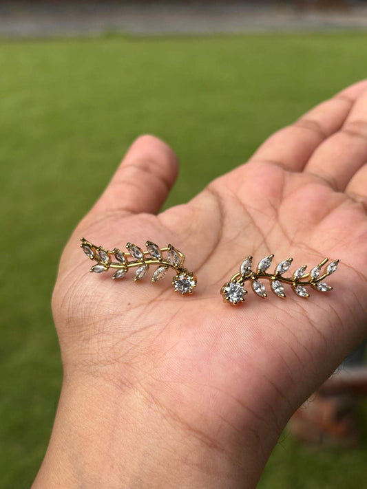 J0164 Stone Earcuff Earrings