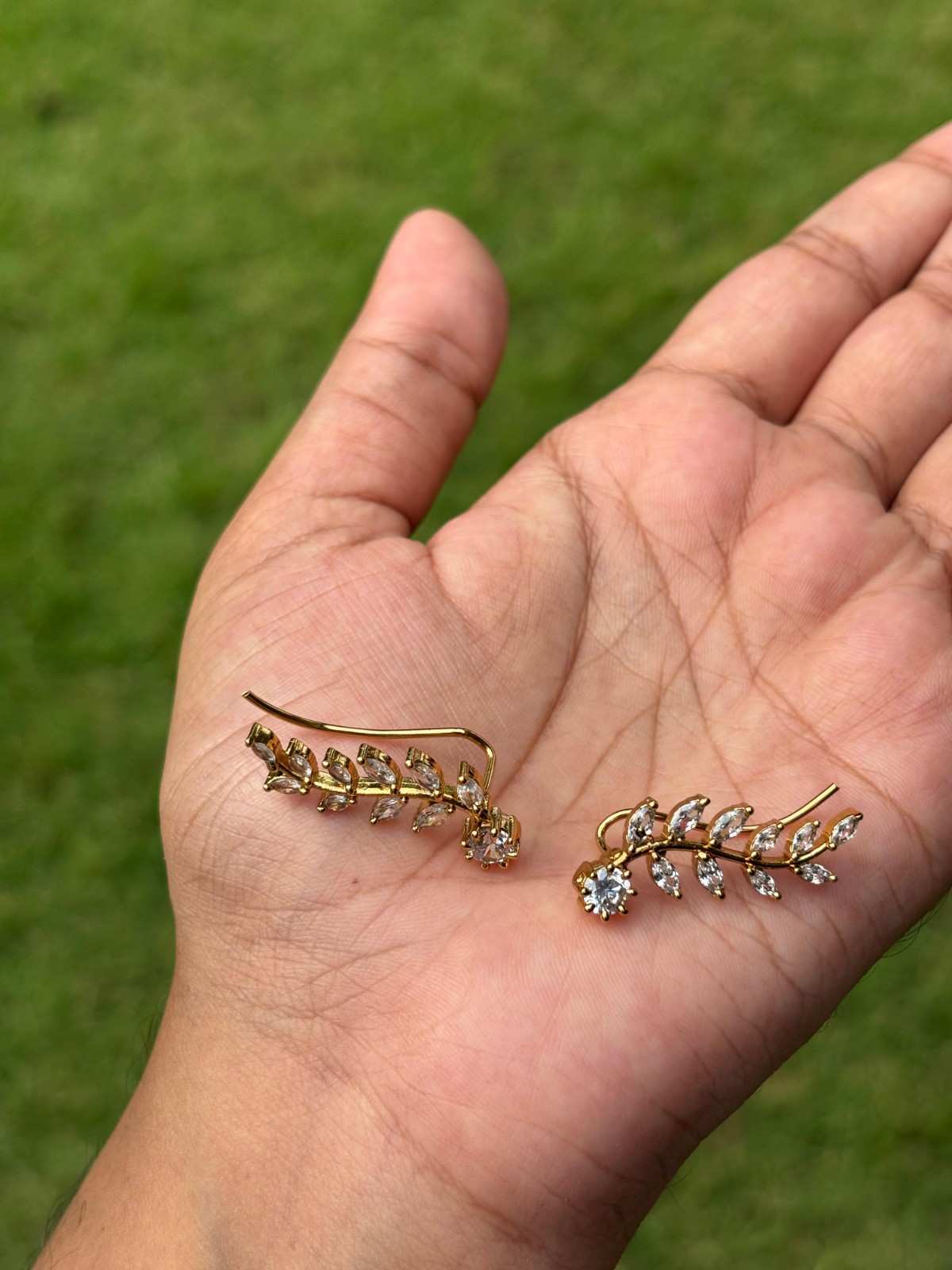 J0164 Stone Earcuff Earrings