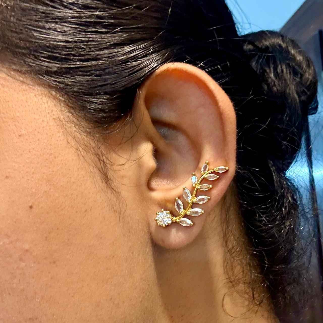 J0164 Stone Earcuff Earrings