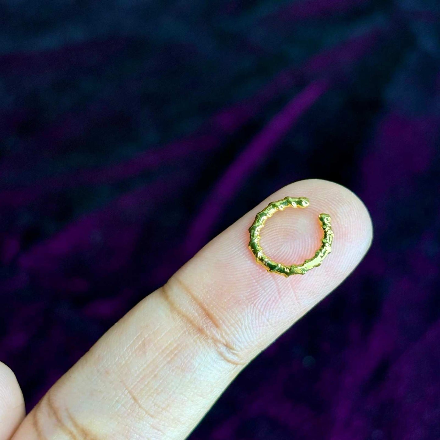 J0167 Gold Plated Nose Septum Rings