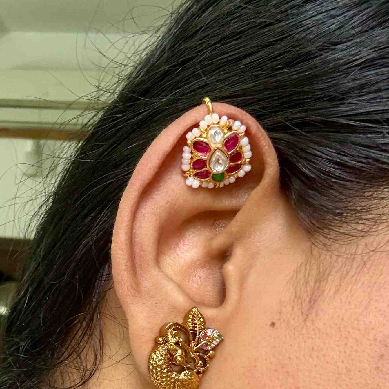 J0162 Jadau Kundan Bugadi