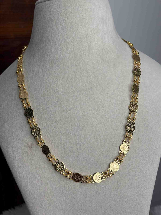 C024 Traditional kasu coin ball chain