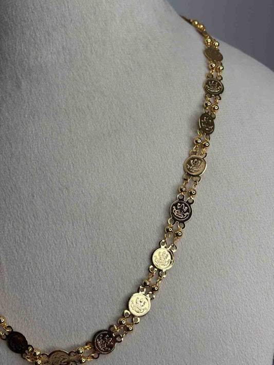 C024 Traditional kasu coin ball chain