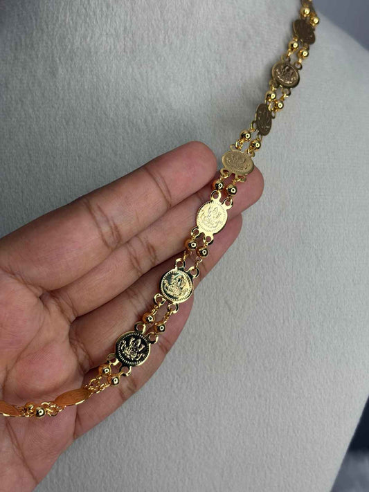 C024 Traditional kasu coin ball chain