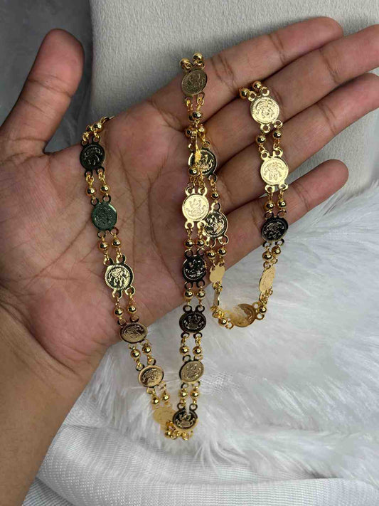 C024 Traditional kasu coin ball chain