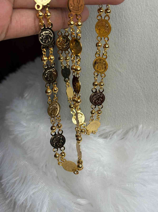 C024 Traditional kasu coin ball chain