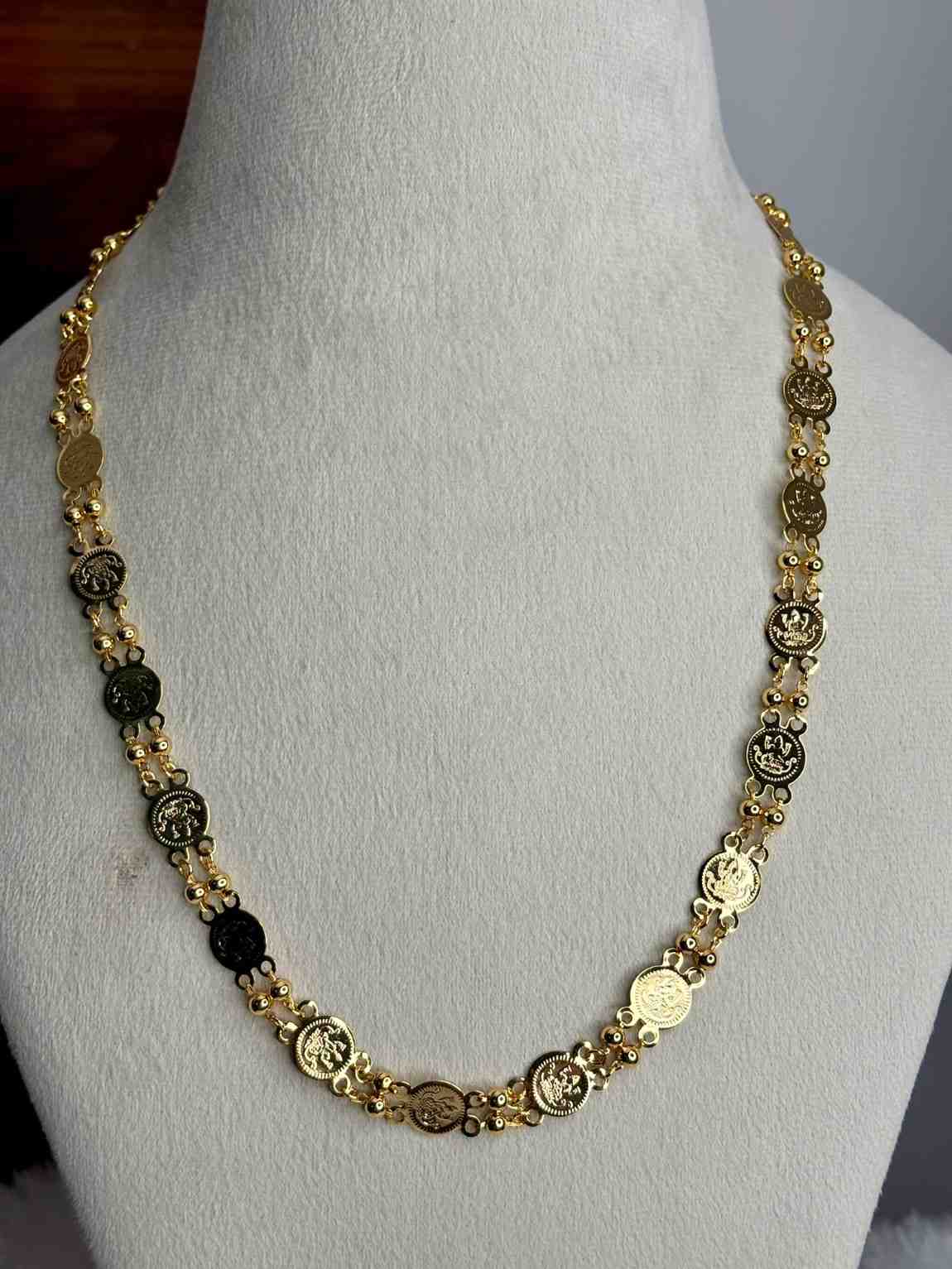 C024 Traditional kasu coin ball chain