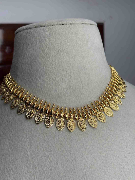 N0313 Micro plated Premium Leaf pattern traditional necklace