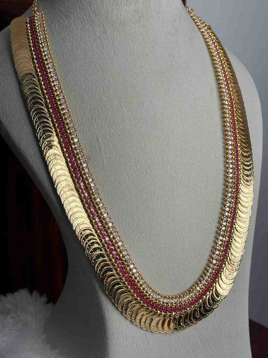H0092 Traditional Coin Ruby stone Haram 28 inches long