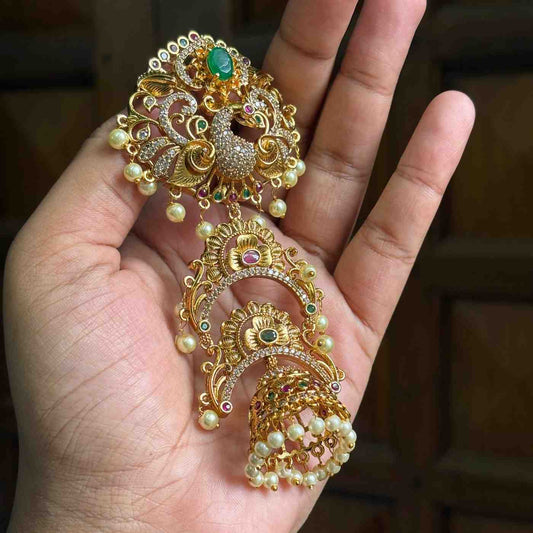 HA010 Peacock Floral Pattern Hair Accessories