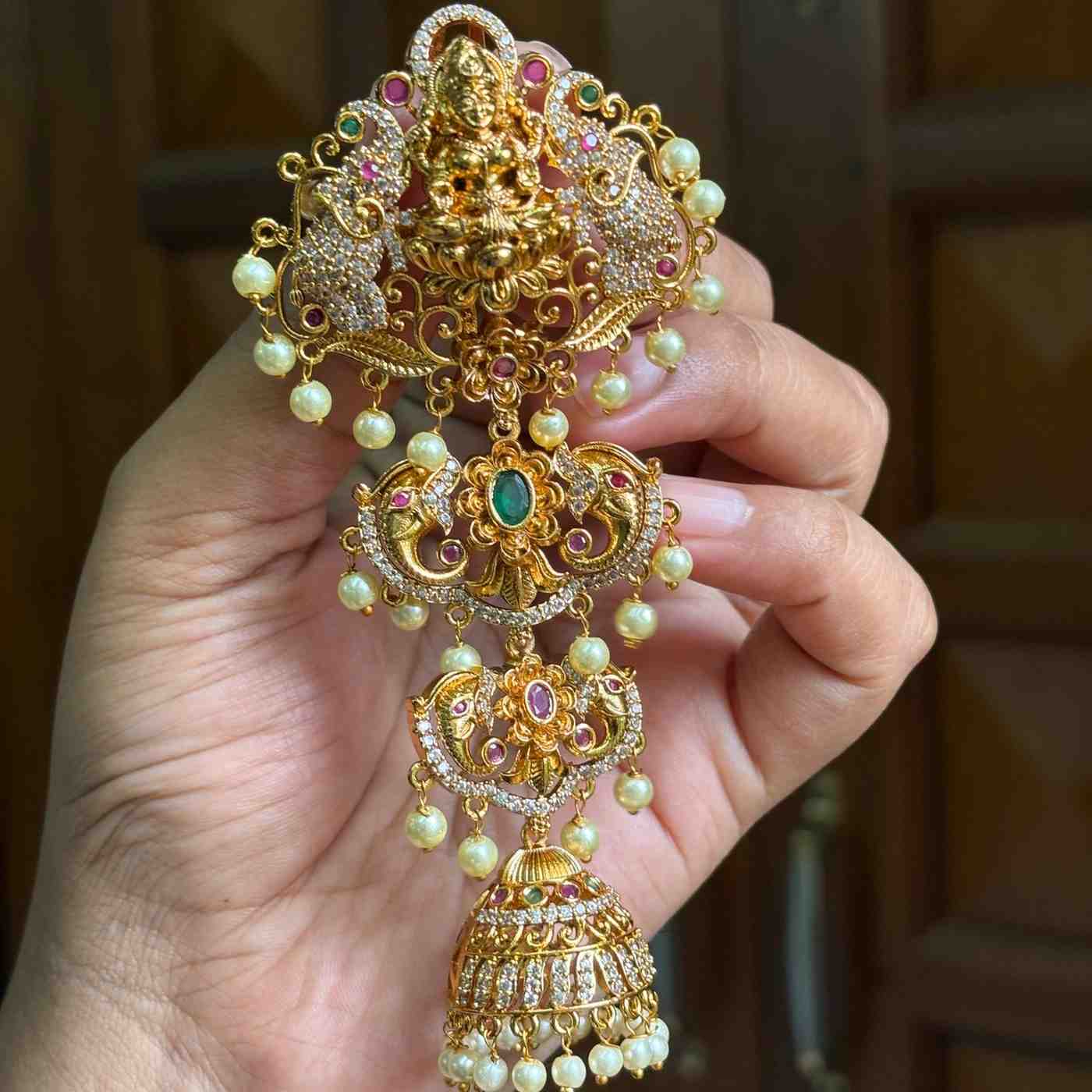 HA011 Lakshmi & Elephant Pattern Hair Accessories