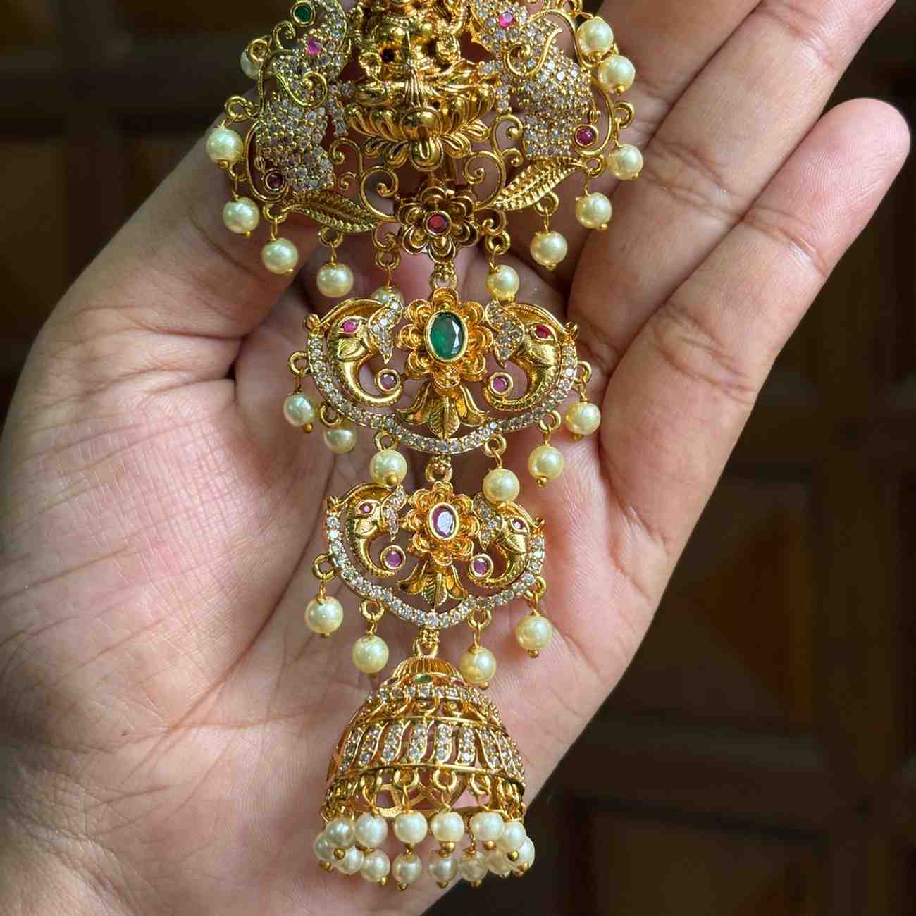 HA011 Lakshmi & Elephant Pattern Hair Accessories