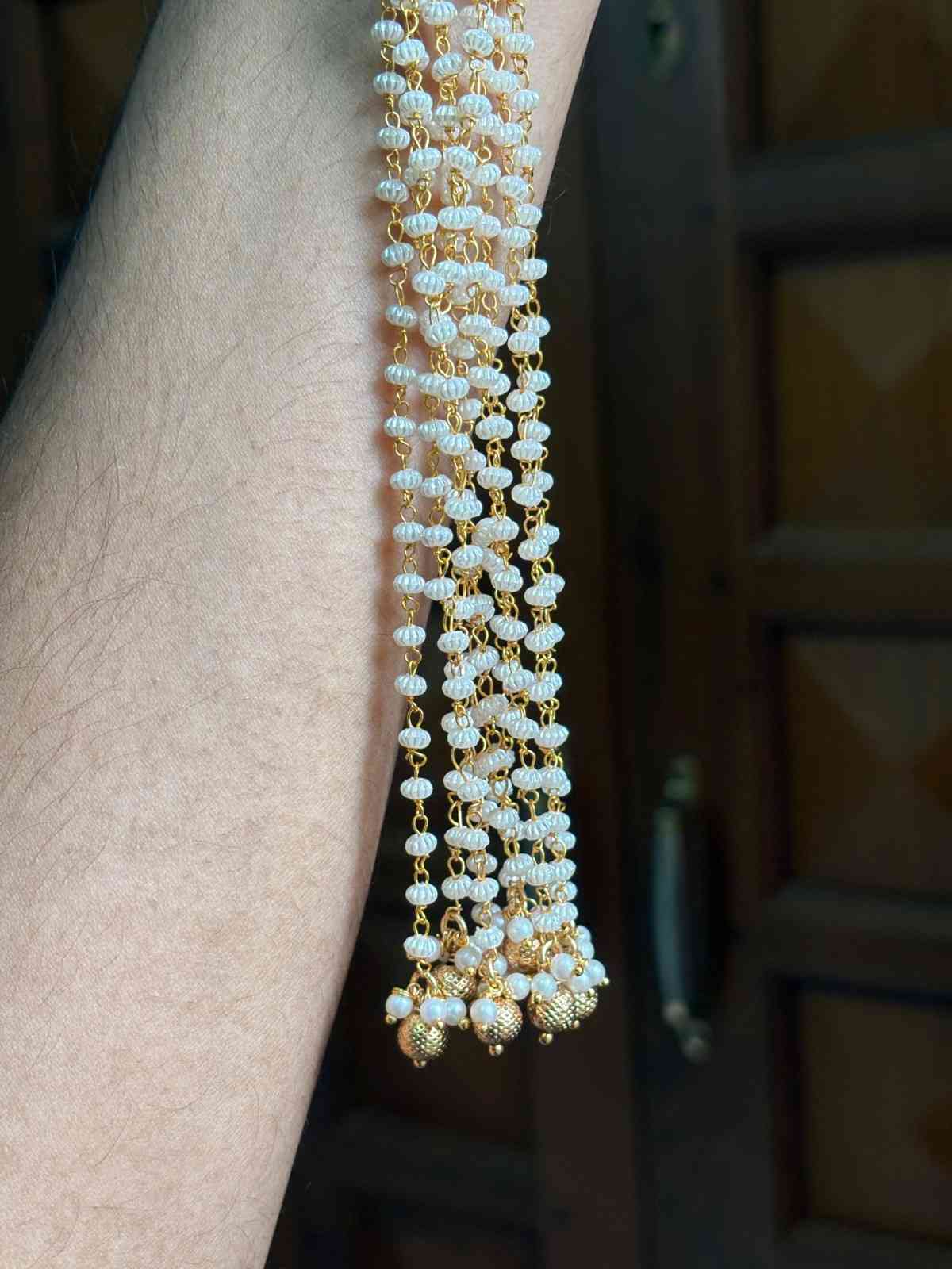 HA009 Premium Quality Hair Accessories with Hamging Lond Pearl Chains