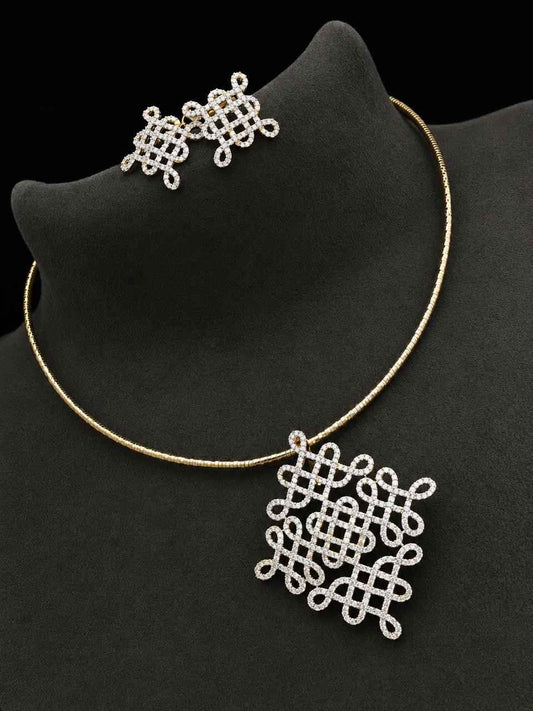 N0302 Kolam Diamond Necklace