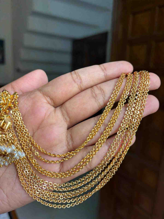 EC005 Gold Chain 10 line Ear Chain