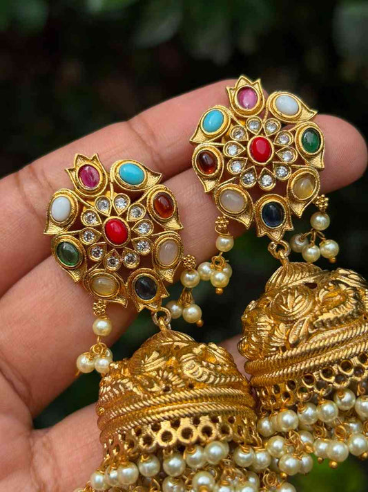 J0191 Premium Navaratnam samantha Jhumka