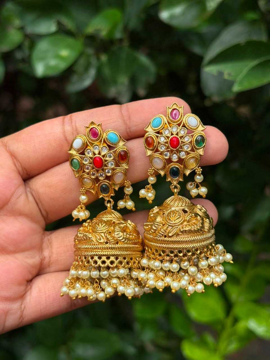 J0191 Premium Navaratnam samantha Jhumka