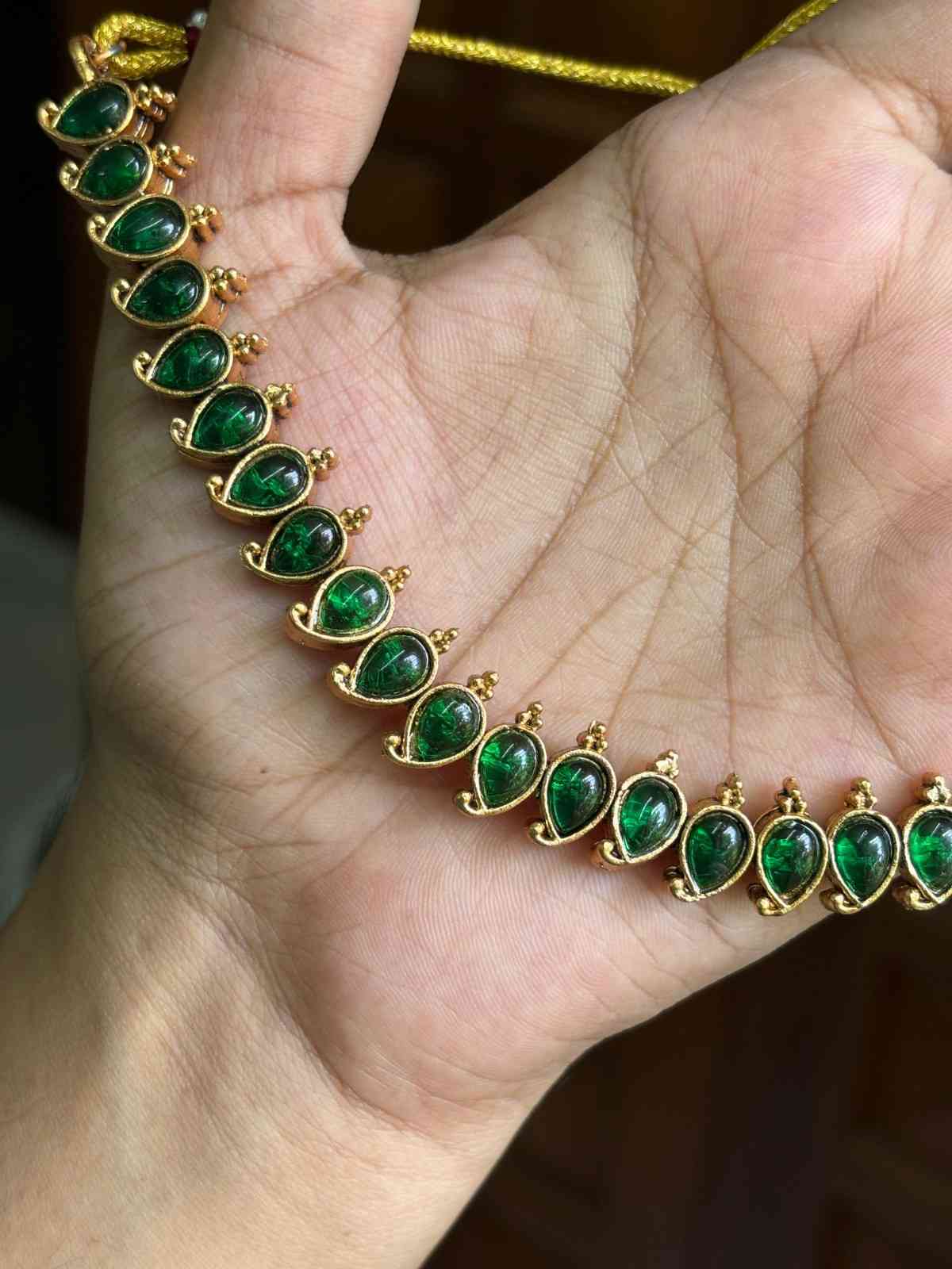 N0307 Matte finish Reversible 2 in 1 Necklace