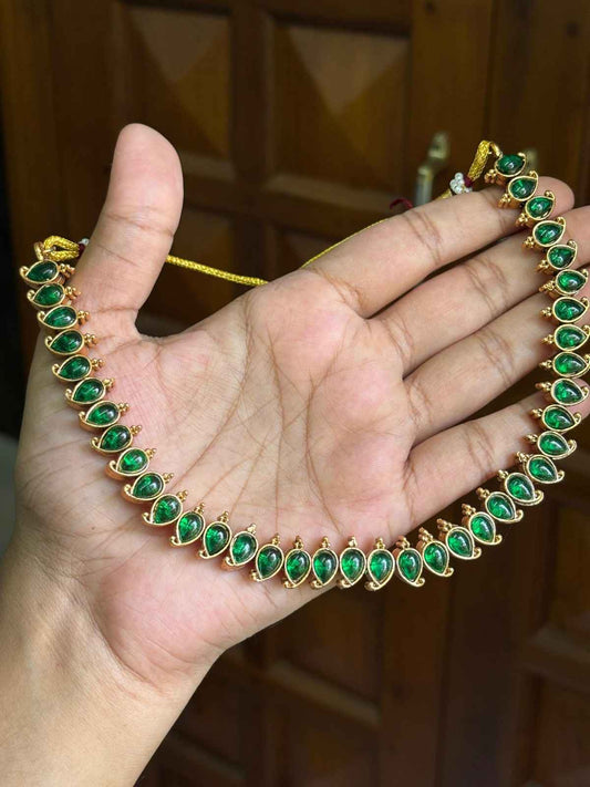 N0307 Matte finish Reversible 2 in 1 Necklace