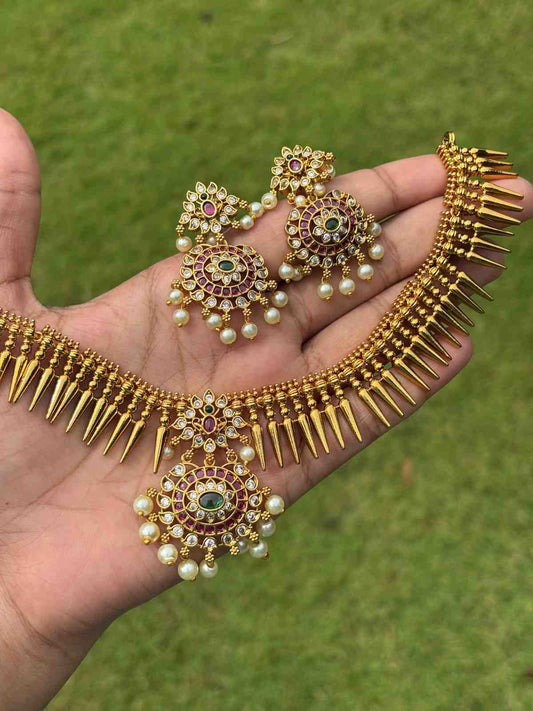 N0306 Traditional Mulla Poov Necklace