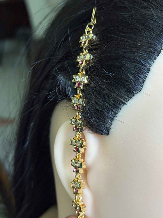 EC012 Traditional Straight Mattal Ear chain