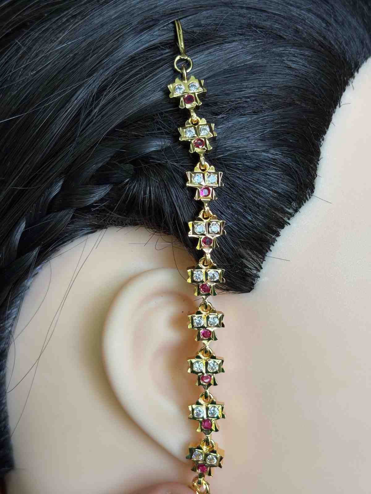 EC012 Traditional Straight Mattal Ear chain