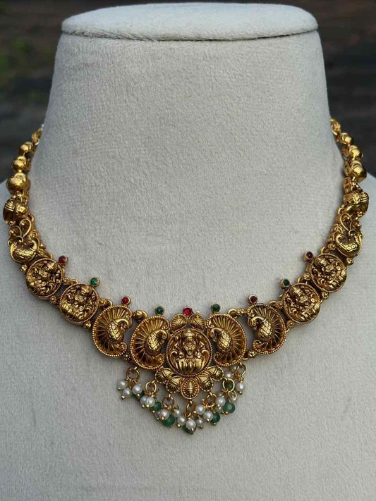 N0304 Matte finish Bridal Necklace