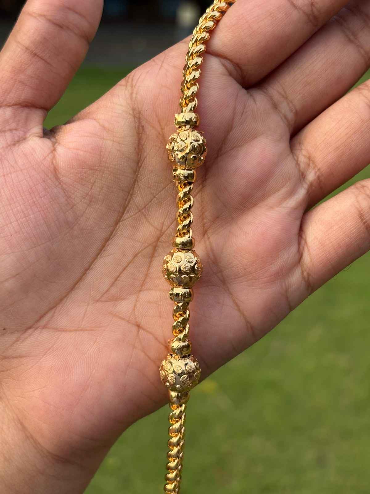 C017 Muruku Thali chain with Ball mogappu 26 inch long