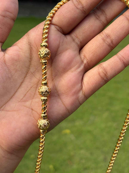 C017 Muruku Thali chain with Ball mogappu 26 inch long