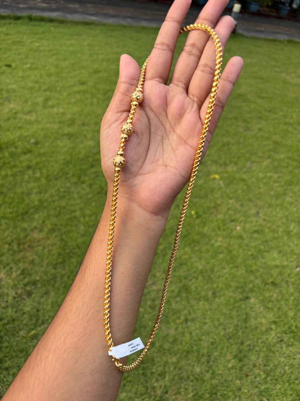 C017 Muruku Thali chain with Ball mogappu 26 inch long
